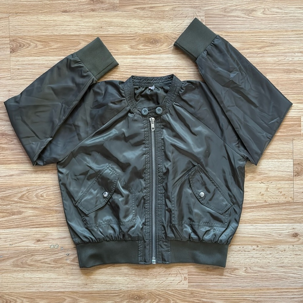 Free People Satin Bomber ✨ size S